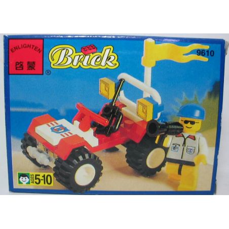 NOT  BAJA BUGGY 6518 QMAN ENLIGHTEN KEEPPLEY 9610 xếp lắp ráp ghép mô hình BAJA BUGGY CẢNH SÁT BIỂN ATV Town Thị Trấn 37 khối