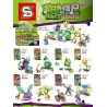 SY 1114 non  PLANTS VS. ZOMBIES 8 MẪU CÁ PIRANHA BÌNH DƯA HẤU ĐẬU ĐÔI HƯỚNG DƯƠNG NẤM SẦU CHUỐI CỎ DẠI THÔNG BIỂN ĐIỆN bộ đồ chơi xếp lắp ráp ghép mô hình Plants Vs Zombies PLANTS VS.ZOMBIES Hoa Quả Nổi Giận 314 khối