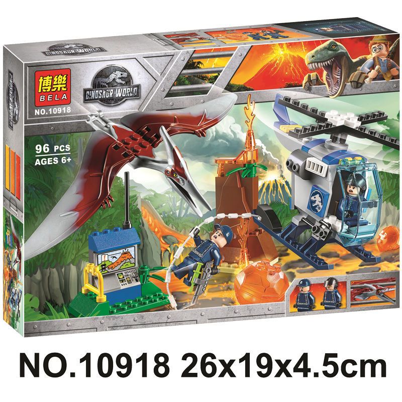 NOT  PTERANADON ESCAPE 10756 Bela 10918 Lari 10918 xếp lắp ráp ghép mô hình PTERANODON ESCAPE TRỐN THOÁT Juniors Thiếu Niên 84 khối