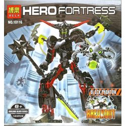 NOT  BLACK PHANTOM 6203 BELA 10116 xếp lắp ráp ghép mô hình PHANTOM ĐEN Hero Factory Nhà Máy Sản Xuất Anh Hùng 124 khối
