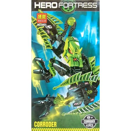 NOT  CORRODER 7156 BELA 9901 xếp lắp ráp ghép mô hình CHẤT ĂN MÒN NHÀ MÁY ANH HÙNG XƯƠNG Hero Factory Nhà Máy Sản Xuất Anh Hùng 40 khối