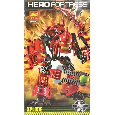 NOT  XPLODE 7147 BELA 9902 xếp lắp ráp ghép mô hình XPLODE NHÀ MÁY ANH HÙNG BÙNG NỔ Hero Factory Nhà Máy Sản Xuất Anh Hùng 45 khối