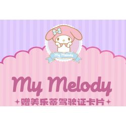 TOP TOY TC1710 1710 non  SANRIO VUI VẺ CUỐI TUẦN XE KẸO GIAI ĐIỆU bộ đồ chơi xếp lắp ráp ghép mô hình MY MELODY