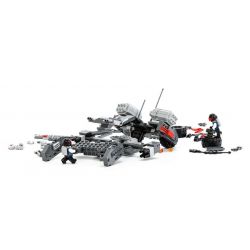 GUDI 8215 non  XE THIẾT GIÁP ĐỊA HÌNH GẮN PHÁO bộ đồ chơi xếp lắp ráp ghép mô hình Earth Border Biến Giới Trái Đất 296 khối