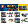 SY 994A 994B 994C 994D non  4 LOẠI CƠ KHÍ XE bộ đồ chơi xếp lắp ráp ghép mô hình Super Heroes HEROES ASSEMBLE Siêu Nhân Anh Hùng 467 khối