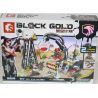 SEMBO 11661 non  TỦ KHÓA VẾT THƯƠNG bộ đồ chơi xếp lắp ráp ghép mô hình Black Gold Cuộc Chiến Vàng Đen 157 khối