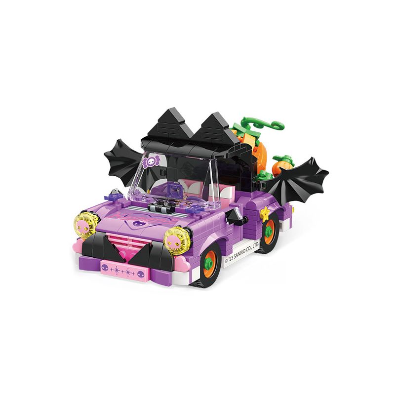 TOP TOY TC1709 1709 non  SANRIO CUỐI TUẦN VUI VẺ XE BÍ NGÔ COOLOMI bộ đồ chơi xếp lắp ráp ghép mô hình Halloween KUROMI Lễ Hội Hóa Trang Ma Quỷ