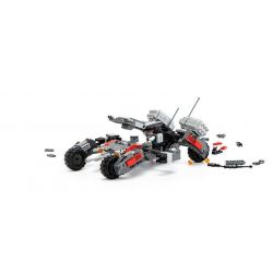 GUDI 8215 non  XE THIẾT GIÁP ĐỊA HÌNH GẮN PHÁO bộ đồ chơi xếp lắp ráp ghép mô hình Earth Border Biến Giới Trái Đất 296 khối