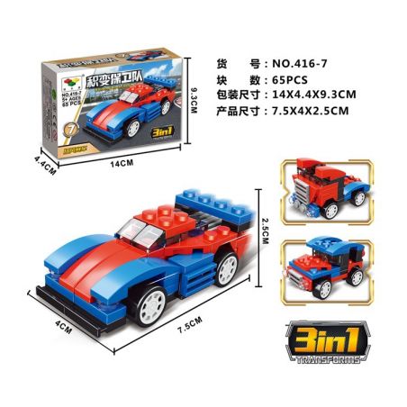 NOT  MINI SPEEDER 31000 JISI 3104 LITTLE COMPANION 416-7 xếp lắp ráp ghép mô hình TỐC ĐỘ MINI MÁY TĂNG Creator Sáng Tạo 65 khối