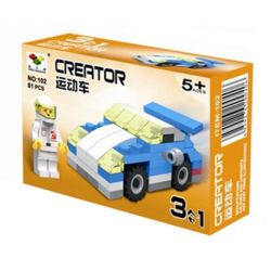 NOT  MINI SPORTS CAR 6910 JISI 3101 LITTLE COMPANION 102 xếp lắp ráp ghép mô hình XE THỂ THAO MINI Creator Sáng Tạo 70 khối