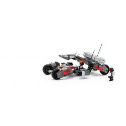 GUDI 8215 non  XE THIẾT GIÁP ĐỊA HÌNH GẮN PHÁO bộ đồ chơi xếp lắp ráp ghép mô hình Earth Border Biến Giới Trái Đất 296 khối