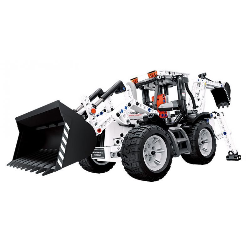 ONEBOT MITU MI OBDZJ10AIQI 10AIQI non  MÁY XÚC LẬT LIÊN HỢP bộ đồ chơi xếp lắp ráp ghép mô hình  Kỹ Thuật Công Nghệ Cao Mô Hình Phương Tiện 750 khối