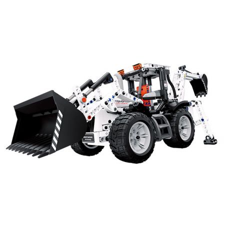 ONEBOT MITU MI OBDZJ10AIQI 10AIQI non  MÁY XÚC LẬT LIÊN HỢP bộ đồ chơi xếp lắp ráp ghép mô hình  Kỹ Thuật Công Nghệ Cao Mô Hình Phương Tiện 750 khối