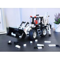 ONEBOT MITU MI OBDZJ10AIQI 10AIQI non  MÁY XÚC LẬT LIÊN HỢP bộ đồ chơi xếp lắp ráp ghép mô hình  Kỹ Thuật Công Nghệ Cao Mô Hình Phương Tiện 750 khối