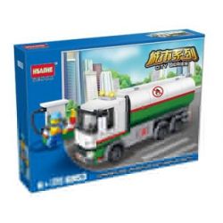 NOT  TANKER TRUCK 60016 HSANHE 6853 xếp lắp ráp ghép mô hình XE BỒN TẢI CHỞ DẦU City Thành Phố 191 khối