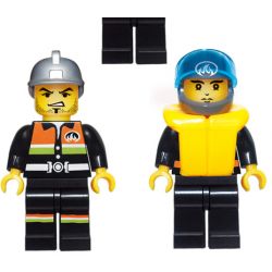 NOT  OFF-ROAD FIRE TRUCK & FIREBOAT 7213 QMAN ENLIGHTEN KEEPPLEY 907 xếp lắp ráp ghép mô hình XE CỨU HỎA & THUYỀN ĐỊA HÌNH City Thành Phố 388 khối