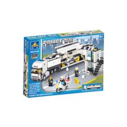 NOT  POLICE COMMAND CENTER 7743 Kazi KY6727 6727 xếp lắp ráp ghép mô hình TRUNG TÂM CHỈ HUY CẢNH SÁT XE TẢI City Thành Phố 524 khối