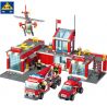 NOT  FIRE STATION 7945 Bozhi 8053 8057 8051 xếp lắp ráp ghép mô hình TRẠM CỨU HỎA City Thành Phố 600 khối