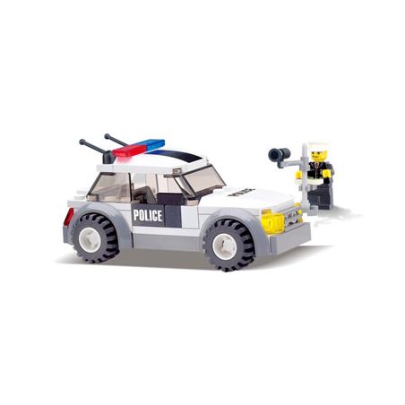 NOT  POLICE CAR 7236-2 Kazi KY6731 6731 xếp lắp ráp ghép mô hình XE CẢNH SÁT City Thành Phố 59 khối