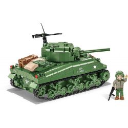 COBI 3044 non  ĐẠI ĐỘI ANH HÙNG 3 SHERMAN M4A1 tỷ lệ 1:35 bộ đồ chơi xếp lắp ráp ghép mô hình Military Army Quân Sự Bộ Đội 615 khối