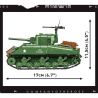 COBI 3044 non  ĐẠI ĐỘI ANH HÙNG 3 SHERMAN M4A1 tỷ lệ 1:35 bộ đồ chơi xếp lắp ráp ghép mô hình Military Army Quân Sự Bộ Đội 615 khối