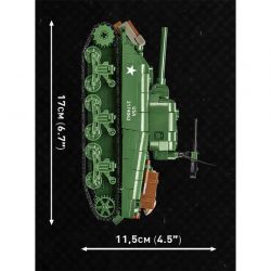 COBI 3044 non  ĐẠI ĐỘI ANH HÙNG 3 SHERMAN M4A1 tỷ lệ 1:35 bộ đồ chơi xếp lắp ráp ghép mô hình Military Army Quân Sự Bộ Đội 615 khối