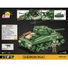 COBI 3044 non  ĐẠI ĐỘI ANH HÙNG 3 SHERMAN M4A1 tỷ lệ 1:35 bộ đồ chơi xếp lắp ráp ghép mô hình Military Army Quân Sự Bộ Đội 615 khối
