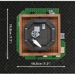 COBI 3042 non  ĐẠI ĐỘI ANH HÙNG 3 TRUNG TÂM HỖ TRỢ TRÊN KHÔNG CỦA MỸ tỷ lệ 1:35 bộ đồ chơi xếp lắp ráp ghép mô hình Military Army US AIR SUPPORT CENTER Quân Sự Bộ Đội 652 khối