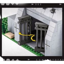 COBI 3043 non  ĐẠI ĐỘI ANH HÙNG 3 VỊ TRÍ CỦA QUÂN ĐỨC tỷ lệ 1:35 bộ đồ chơi xếp lắp ráp ghép mô hình Military Army GERMAN FIGHTING POSITION Quân Sự Bộ Đội 642 khối