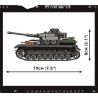 COBI 3045 non  ĐẠI ĐỘI ANH HÙNG 3 PANZER IV TYPE tỷ lệ 1:35 bộ đồ chơi xếp lắp ráp ghép mô hình Military Army PANZER IV AUSF. G Quân Sự Bộ Đội 610 khối