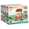 GUDI 51013 non  4 KHUNG CẢNH ĐƯỜNG PHỐ TRONG HÀNH TRÌNH BƯU ĐIỆN XINNIAN COFFEE TIME MAIXIANG STORY KHÁCH SẠN bộ đồ chơi xếp lắp ráp ghép mô hình Creator STREET ON THE JOURNEY Sáng Tạo 1098 khối