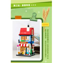 GUDI 51013 non  4 KHUNG CẢNH ĐƯỜNG PHỐ TRONG HÀNH TRÌNH BƯU ĐIỆN XINNIAN COFFEE TIME MAIXIANG STORY KHÁCH SẠN bộ đồ chơi xếp lắp ráp ghép mô hình Creator STREET ON THE JOURNEY Sáng Tạo 1098 khối