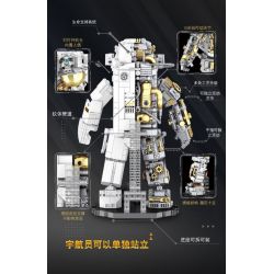 GISEGA G8901 8901 non  XU HƯỚNG CÔNG NGHỆ CYBORG PHI HÀNH GIA PHIÊN BẢN GIỚI HẠN bộ đồ chơi xếp lắp ráp ghép mô hình 1088 khối