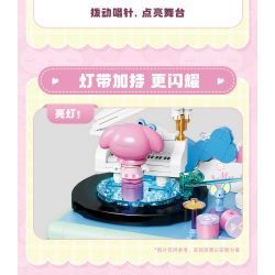 TOP TOY TC1910 1910 non  LÀN SÓNG RETRO CỦA GIA ĐÌNH SANRIO MÁY ẢNH PHẢN CHIẾU ĐÔI COOLOMI bộ đồ chơi xếp lắp ráp ghép mô hình Movie & Game MY KUROMI Phim Và Trò Chơi 400 khối