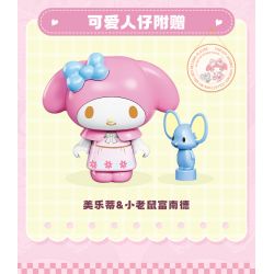 TOP TOY TC1910 1910 non  LÀN SÓNG RETRO CỦA GIA ĐÌNH SANRIO MÁY ẢNH PHẢN CHIẾU ĐÔI COOLOMI bộ đồ chơi xếp lắp ráp ghép mô hình Movie & Game MY KUROMI Phim Và Trò Chơi 400 khối