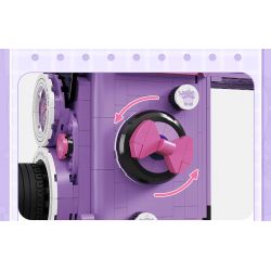 TOP TOY TC1909 1909 non  LÀN SÓNG RETRO CỦA GIA ĐÌNH SANRIO MÁY GHI ÂM VINYL GIAI ĐIỆU bộ đồ chơi xếp lắp ráp ghép mô hình Movie & Game MY MELODY Phim Và Trò Chơi 500 khối