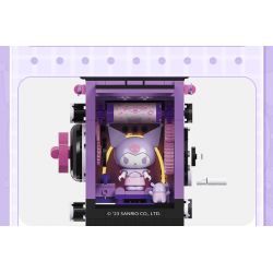 TOP TOY TC1909 1909 non  LÀN SÓNG RETRO CỦA GIA ĐÌNH SANRIO MÁY GHI ÂM VINYL GIAI ĐIỆU bộ đồ chơi xếp lắp ráp ghép mô hình Movie & Game MY MELODY Phim Và Trò Chơi 500 khối