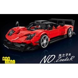 MouldKing 10041 Mould King 10041 non  PAGANI ZONDA R bộ đồ chơi xếp lắp ráp ghép mô hình Model Team Mô Hình Hiện Đại 1278 khối