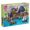 JIESTAR 89152 non  HẢI CẢNG THỜI TRUNG CỔ bộ đồ chơi xếp lắp ráp ghép mô hình Medieval Castle MEDIEVAL HARBOR Chiến Tranh Trung Cổ 2979 khối