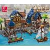 JIESTAR 89152 non  HẢI CẢNG THỜI TRUNG CỔ bộ đồ chơi xếp lắp ráp ghép mô hình Medieval Castle MEDIEVAL HARBOR Chiến Tranh Trung Cổ 2979 khối