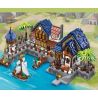 JIESTAR 89152 non  HẢI CẢNG THỜI TRUNG CỔ bộ đồ chơi xếp lắp ráp ghép mô hình Medieval Castle MEDIEVAL HARBOR Chiến Tranh Trung Cổ 2979 khối