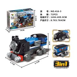 NOT  BLUE EXPRESS 31054 LITTLE COMPANION 416-3 xếp lắp ráp ghép mô hình MÀU XANH THỂ HIỆN BLUE EXPRESS Creator Sáng Tạo 71 khối
