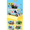 MEILIAN 98397 non  NIỀM VUI MÙA HÈ CỬA HÀNG HOA DI ĐỘNG bộ đồ chơi xếp lắp ráp ghép mô hình MOBILE FLORIST 539 khối
