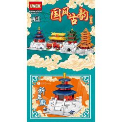 LWCK 60051 non  4 LOẠI ĐƯỜNG PHỐ MANG PHONG CÁCH TRUYỀN THỐNG TRUNG HOA SẢNH CẦU MÙA MÀNG QUẢNG TRƯỜNG THIÊN MÔN THÁP CHUÔNG TÂY HẠC VÀNG bộ đồ chơi xếp lắp ráp ghép mô hình Creator Sáng Tạo