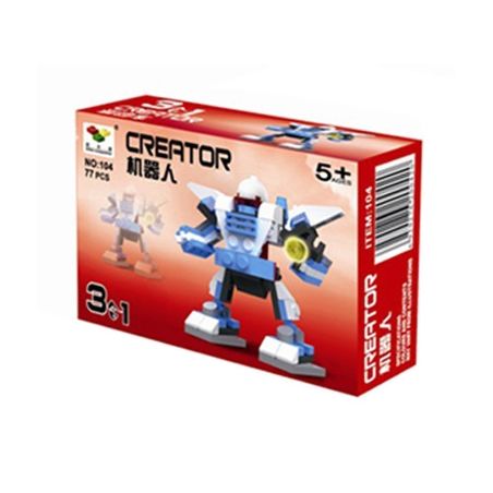 NOT  MINI ROBOTS 4917 LITTLE COMPANION 104 xếp lắp ráp ghép mô hình ROBOT NHỎ NHỎ Creator Sáng Tạo 77 khối