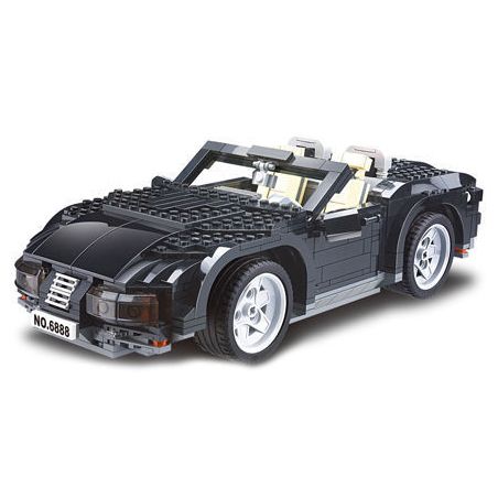 NOT  ROARING ROADSTERS 4896 Bozhi 6888 xếp lắp ráp ghép mô hình ROADSTER GẦM RÚ Creator Sáng Tạo 931 khối