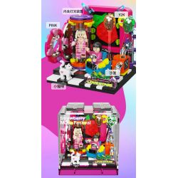 AREA-X AB0006 0006 non  LỄ HỘI ÂM NHẠC DÂU TÂY X-BOX SÂN KHẤU TÌNH YÊU bộ đồ chơi xếp lắp ráp ghép mô hình LOVE STAGE