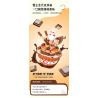 JAKI XWZB-23018 23018 XWZB23018 non  THÀNH PHỐ BĂNG MIXUE MOCHA CRUNCH SNOW KING SWEET HONEY PARADISE bộ đồ chơi xếp lắp ráp ghép mô hình SNOW KING MOCHA CAKE