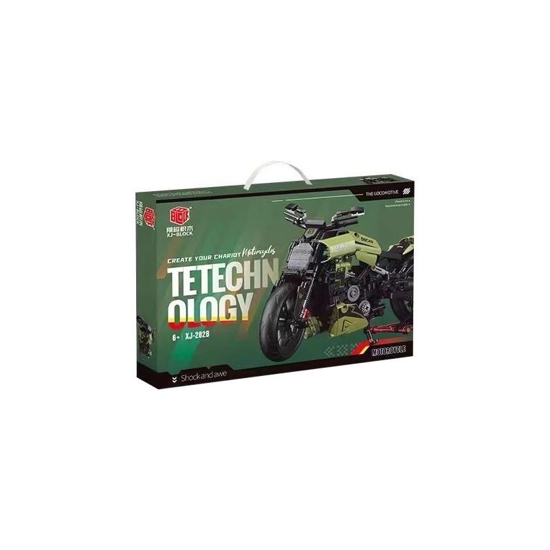 XIANG JUN XJ-282B 282B XJ282B non  XE MÁY DUCATI bộ đồ chơi xếp lắp ráp ghép mô hình  Kỹ Thuật Công Nghệ Cao Mô Hình Phương Tiện 670 khối