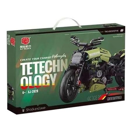 XIANG JUN XJ-282B 282B XJ282B non  XE MÁY DUCATI bộ đồ chơi xếp lắp ráp ghép mô hình  Kỹ Thuật Công Nghệ Cao Mô Hình Phương Tiện 670 khối
